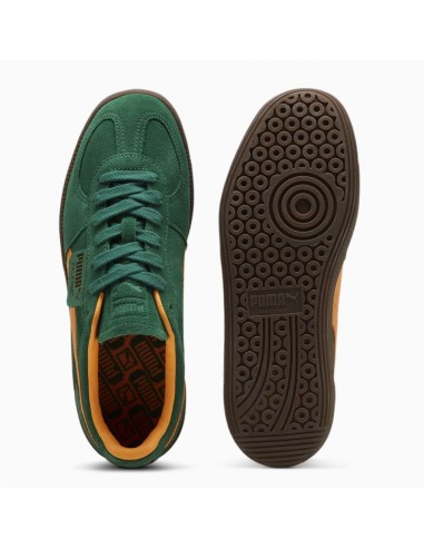 Sneakers Femme Puma Palermo Vert/Orange Daim 396463-05B
