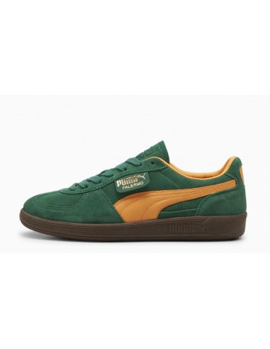 Sneakers Femme Puma Palermo Vert/Orange Daim 396463-05B
