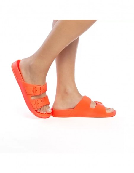 Cacatoes - Claquettes Femme Bahia Women Orange Fluo 1004043W