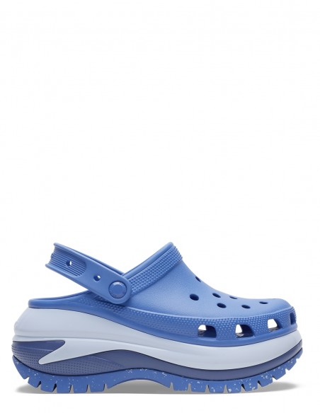 CROCS - Sabots Compensés Femme - Mega Crush Clog emb Bleu - 207988-4ON