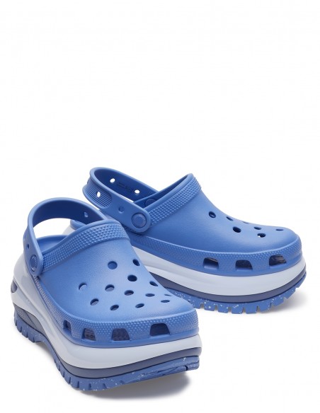 CROCS - Sabots Compensés Femme - Mega Crush Clog emb Bleu - 207988-4ON