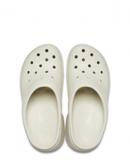 CROCS - Sabots à talons Femme - Siren Clog Bone Blanc - 208547-2Y2