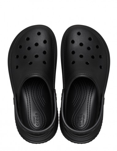 CROCS - Sabots Compensés Femme Stomp Clog Blk Noir - 209347-001
