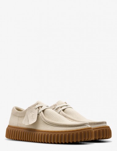Clarks Torhill Lo Off-White - Élégance Moderne et Confort Artisanal