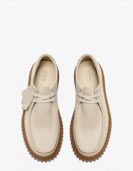 Clarks Torhill Lo Off-White - Élégance Moderne et Confort Artisanal