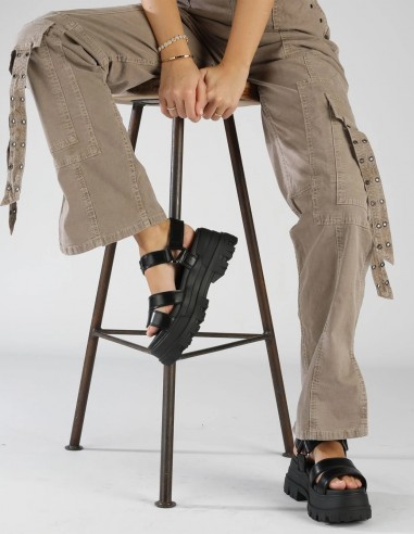 Sandales Compensées - Buffalo Aspha TS Sandal - style industriel et confort dynamique