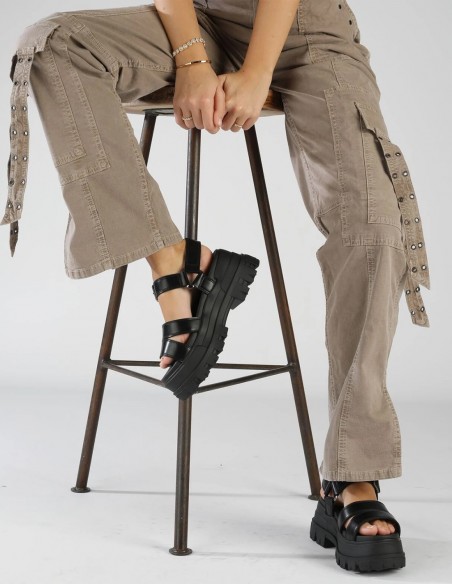 Sandales Compensées - Buffalo Aspha TS Sandal - style industriel et confort dynamique