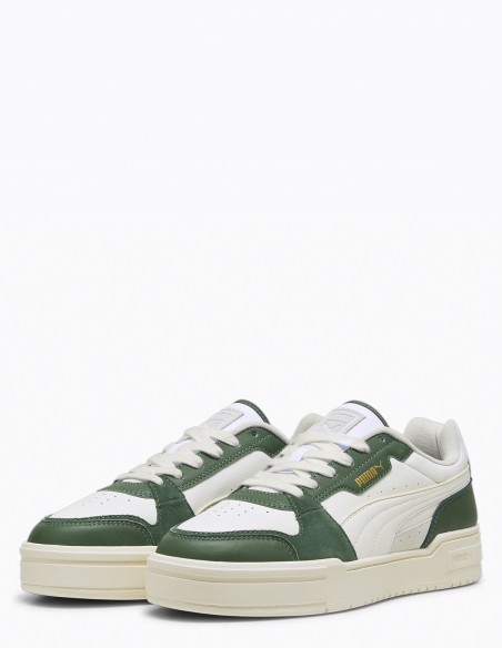 Puma CA Pro Lux III 395203-03B - Sneakers Rétro Vert et Blanc