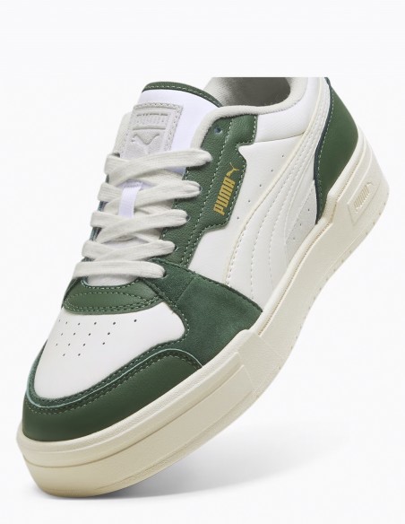 Puma CA Pro Lux III 395203-03B - Sneakers Rétro Vert et Blanc