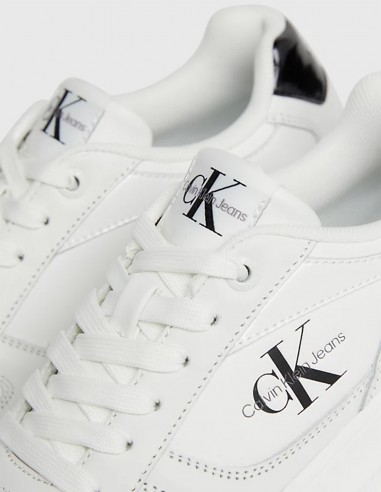 Baskets femme Calvin Klein Chunky Cupsole Low Blanches YW01410-01W
