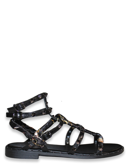 Kharisma - Sandales plates Femme - 7261 Soft Nero Noir - MATHILDE NERO