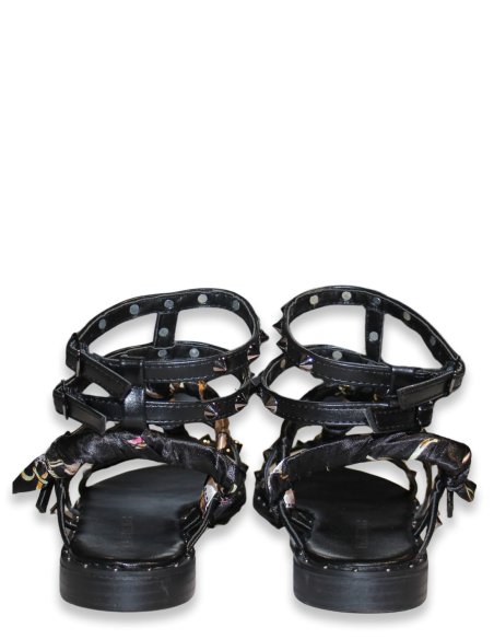 Kharisma - Sandales plates Femme - 7261 Soft Nero Noir - MATHILDE NERO