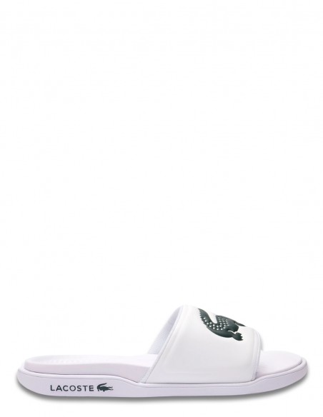 Claquettes Homme Lacoste Serve Slide Dual Blanc 43CMA0110-1R5