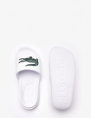 Claquettes Homme Lacoste Serve Slide Dual Blanc 43CMA0110-1R5
