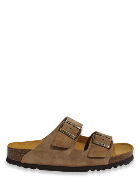 Mules Femme Scholl Josephine En Daim Taupe - F300501062