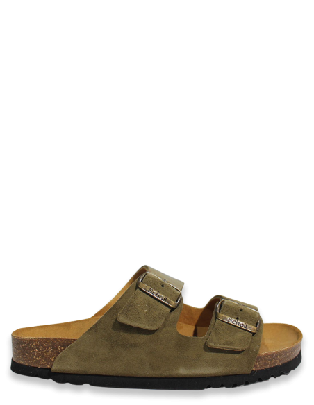 Mules Femme Scholl Josephine Kaki En Daim - F300501147