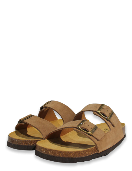 Mules Homme Scholl Julien En Daim Taupe - F300741062