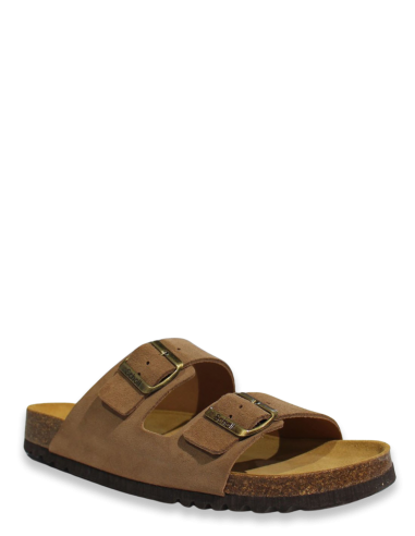 Mules Homme Scholl Julien En Daim Taupe - F300741062