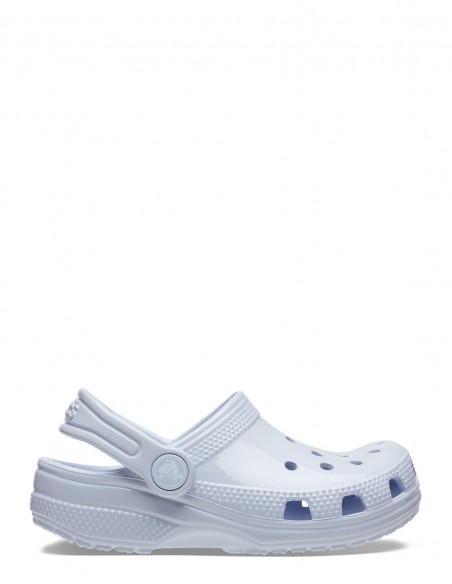 Sabots CROCS Enfant - Confort Blancs avec Accents Bleus – Faciles à Porter