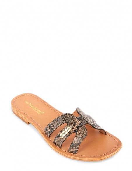 Les Tropeziennes par M. Belarbi - Mules Femme Hadamia Cuir Serpent - HADAMIA BEIGE-SERPEN