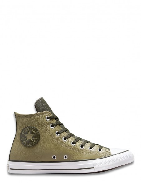 Sneakers Montantes Converse Homme Ctas Hi Kaki En Cuir - A06571C