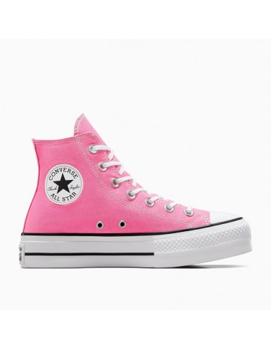 Sneakers Montantes Converse Femme Ctas Lift Hi En Toile Rose - A08216C