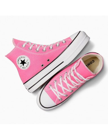 Sneakers Montantes Converse Femme Ctas Lift Hi En Toile Rose - A08216C