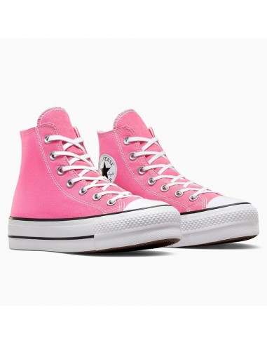 Sneakers Montantes Converse Femme Ctas Lift Hi En Toile Rose - A08216C
