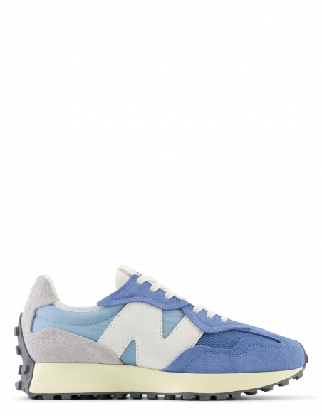 Sneakers Femme New Balance 327 Bleu Et Blanc En Daim - U327WRA