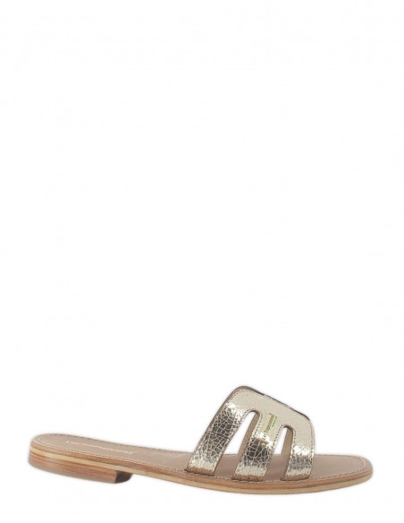 Les Tropeziennes - Mules Femme HADAMIA OR Cuir