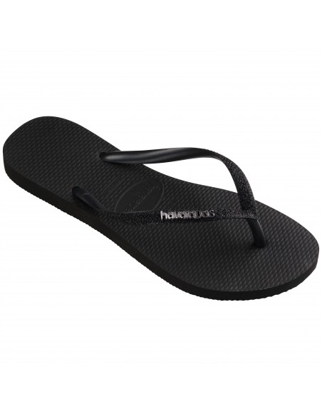Havaianas - Tongs Femme Slim Glitter II Noir - 4146975.1069