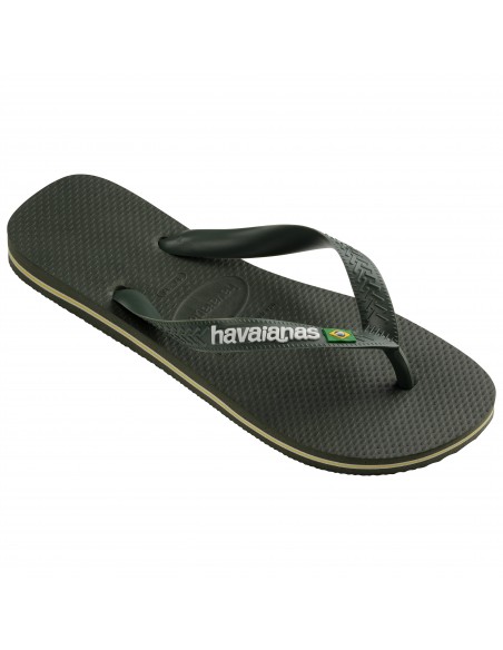 Havaianas - Tongs Homme - Brasil Logo Vert Olive - 4110850.5983