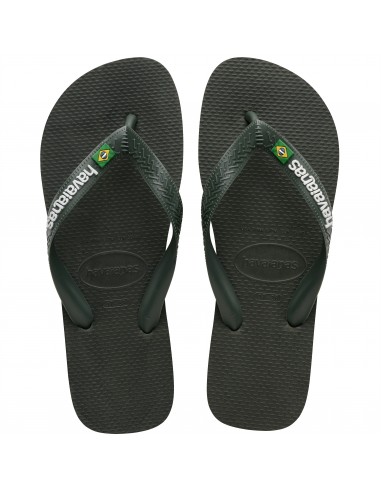 Havaianas - Tongs Homme - Brasil Logo Vert Olive - 4110850.5983