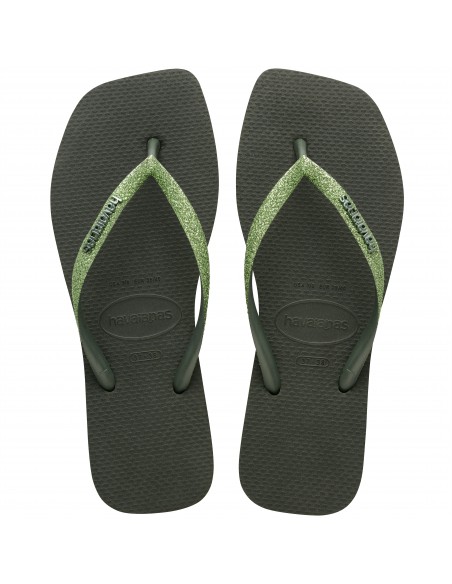 Havaianas - Tongs Femme Square Glitter Marron - 4148102.0727