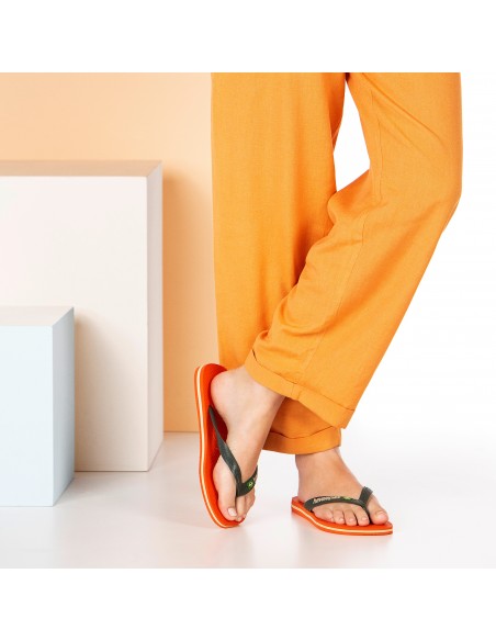 Havaianas - Tongs Homme - Brasil Logo Sunset Orange - 4110850.5568