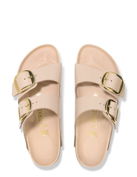Birkenstock - Mules Femme - Arizona BB Lena High Shine New Beige Hex - 1026553