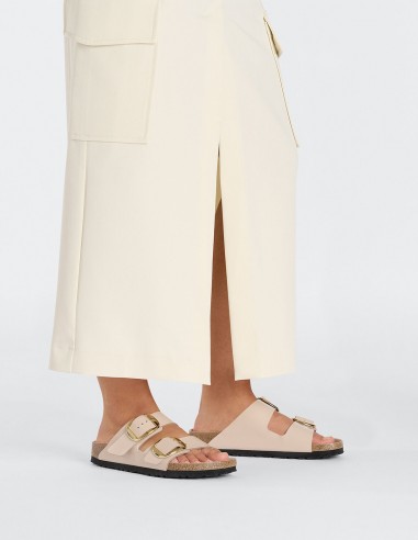 Birkenstock - Mules Femme - Arizona BB Lena High Shine New Beige Hex - 1026553