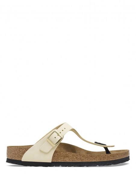 Birkenstock - Mules Femme - Gizeh Lenb Ecru - 1026600