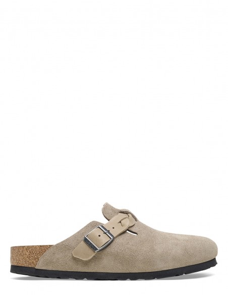 Birkenstock - Sabots Femme - Boston Leve Braided Taupe - 1026694