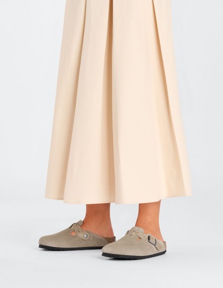 Birkenstock - Sabots Femme - Boston Leve Braided Taupe - 1026694