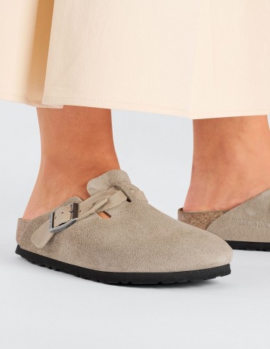 Birkenstock - Sabots Femme - Boston Leve Braided Taupe - 1026694