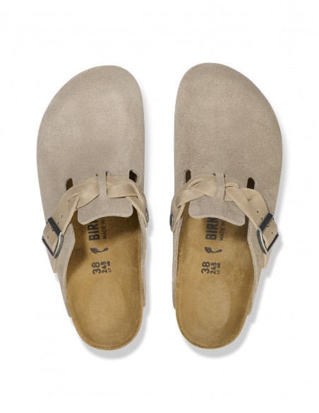 Birkenstock - Sabots Femme - Boston Leve Braided Taupe - 1026694