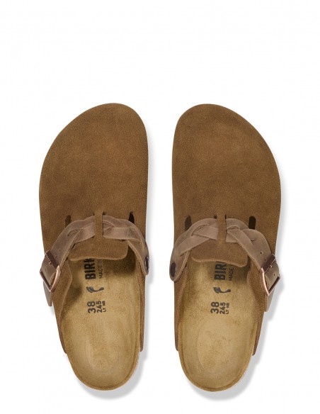 Birkenstock - Sabots Femme - Boston Leve Braided Mink Marron - 1026713