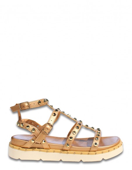 Kharisma - Sandales Compensées Femme 7312 Laminato Rosaoro - CHARLOTTE ROSAORO