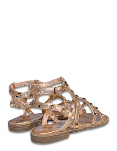 Kharisma - Sandales Femme 7255 Laminato Rosaoro Gold - ELISABETH ROSAORO