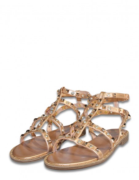 Kharisma - Sandales Femme 7255 Laminato Rosaoro Gold - ELISABETH ROSAORO