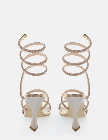 Kharisma - Sandales à talons Femme 7603 Strass Rosa Oro - IRÈNE ROSAORO