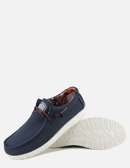 Dude - Derbies Homme Wally Sox Bleu Foncé - 40019-BLMT