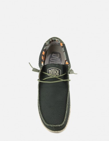 Dude - Derbies Homme Wally Sox Vert - 40019-PINE