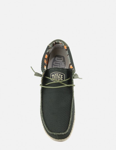 Dude - Derbies Homme Wally Sox Vert - 40019-PINE